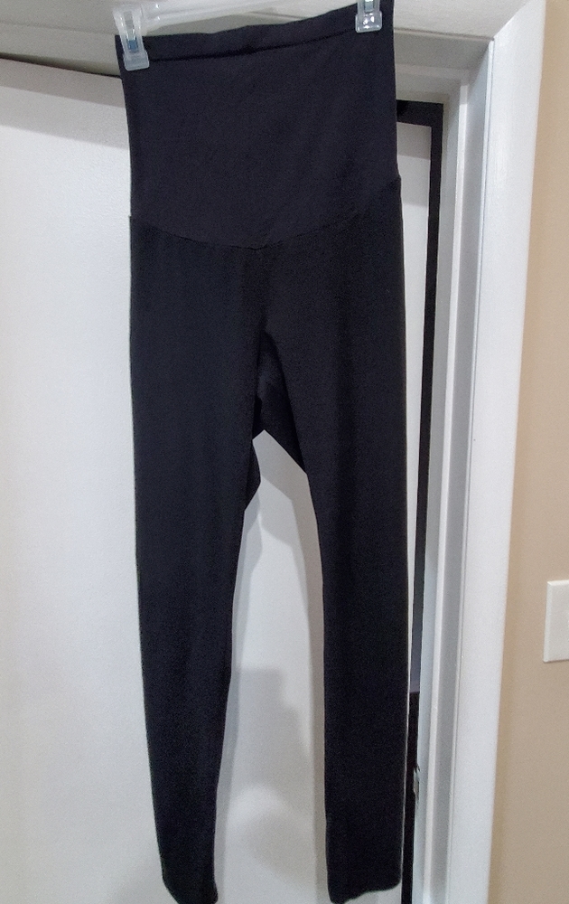 Black maternity leggings